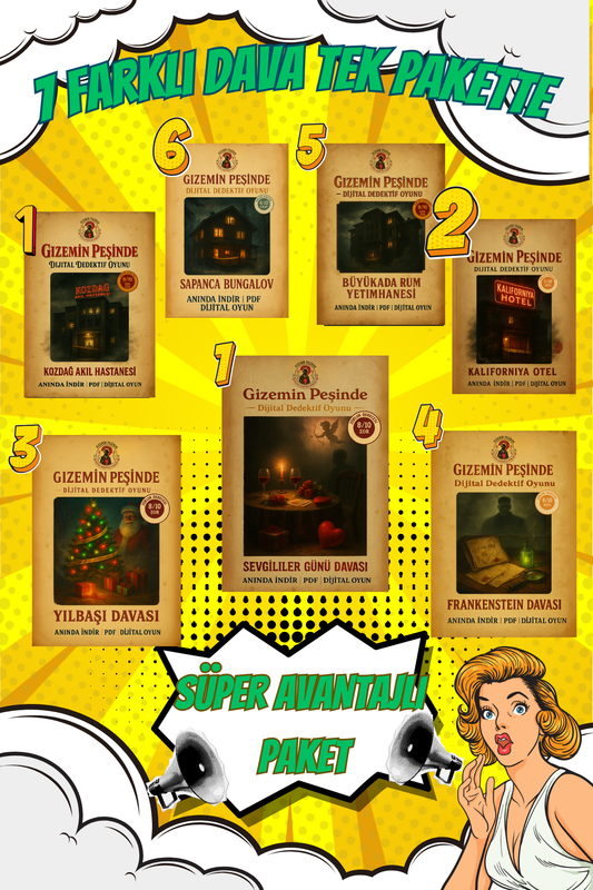 Premium Paket - 7 Farklı Dedektif Oyunu Tek Pakette!