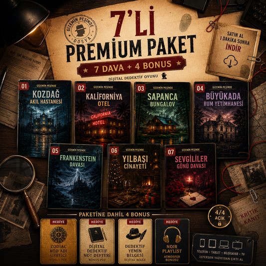 Premium Paket - 7 Farklı Dedektif Oyunu Tek Pakette!