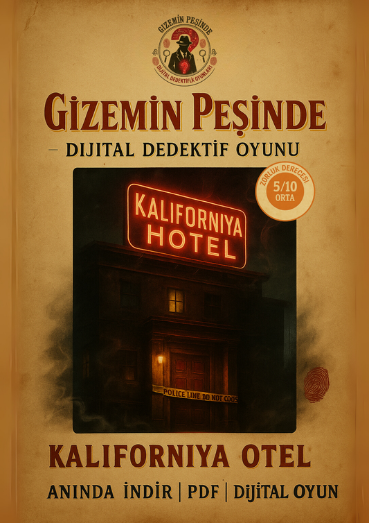 Kaliforniya Otel Dijital Dedektif Oyunu, Orta seviye dedektiflik oyunu, Suçluyu Bulma