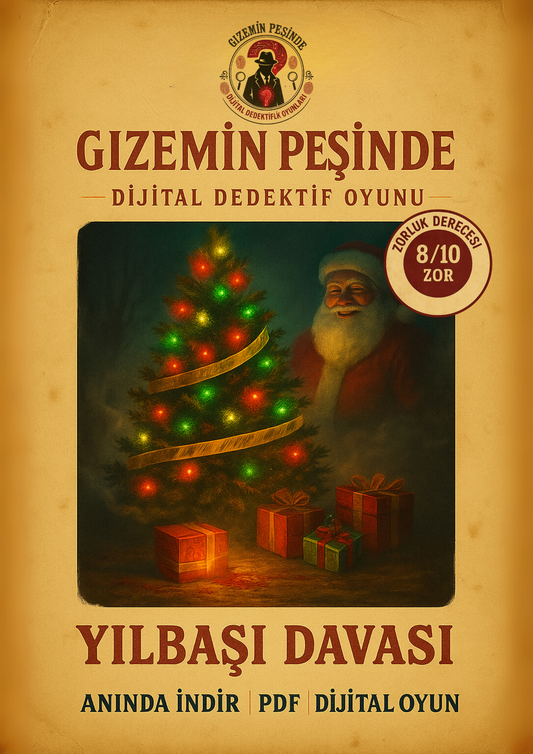 Yılbaşı Dijital Dedektif Oyunu, Zor Seviye Dedektiflik Oyunu, Yılbaşı Hediyesi