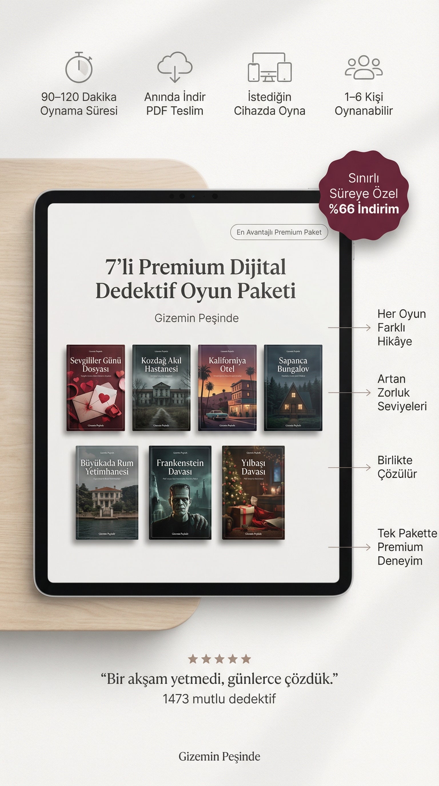 Premium Paket - 7 Farklı Dedektif Oyunu Tek Pakette!