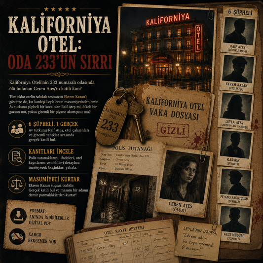 Kaliforniya Otel Dijital Dedektif Oyunu
