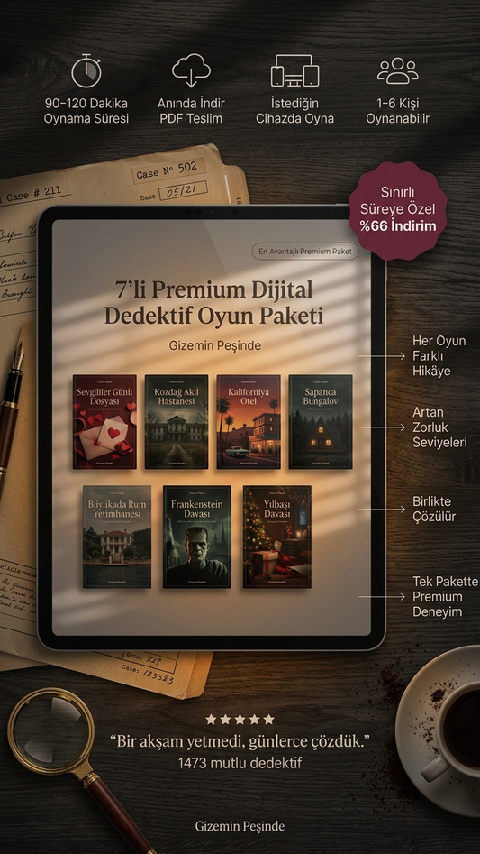 Premium Paket - 7 Farklı Dedektif Oyunu Tek Pakette!