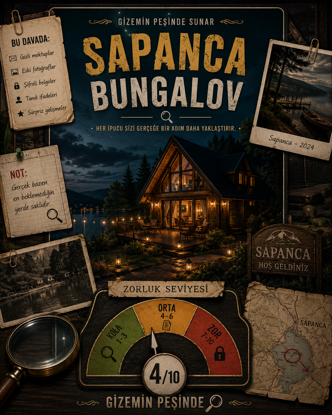 Sapanca Bungalov Dijital Dedektif Oyunu