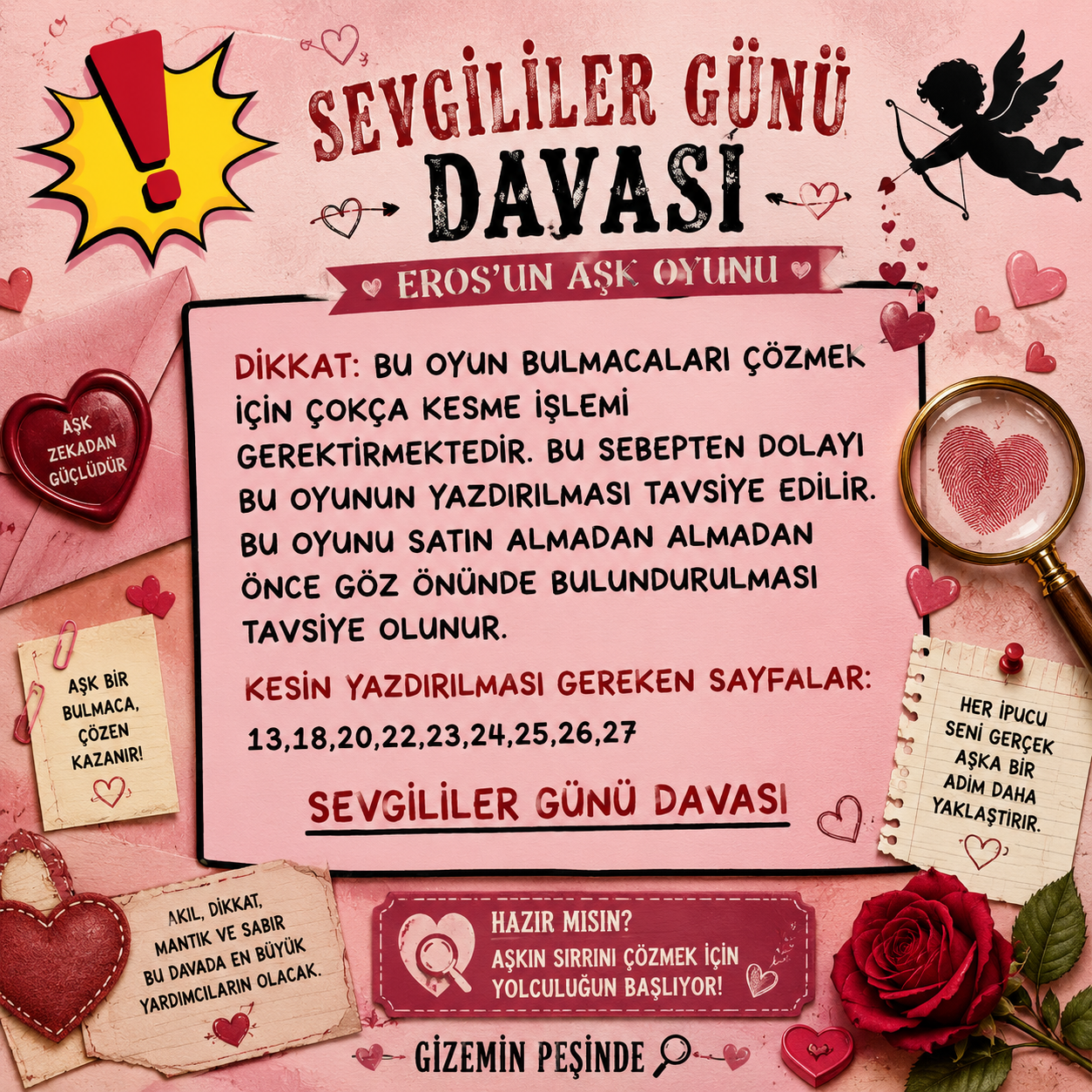 Sevgililer Günü Dijital Dedektif Oyunu
