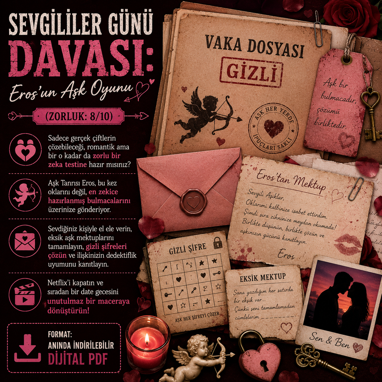 Sevgililer Günü Dijital Dedektif Oyunu