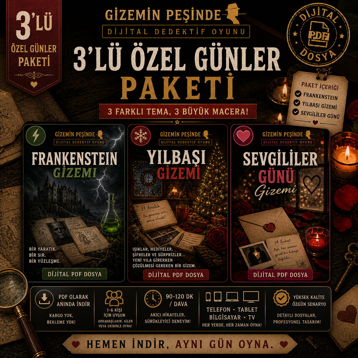 3lü Özel Günler Paketi görseli