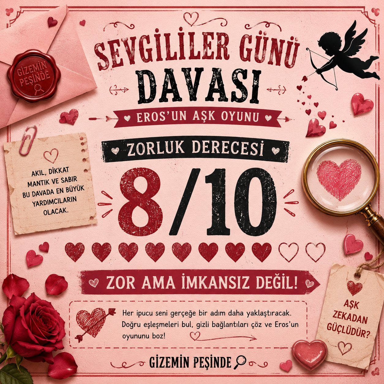 Sevgililer Günü Dijital Dedektif Oyunu