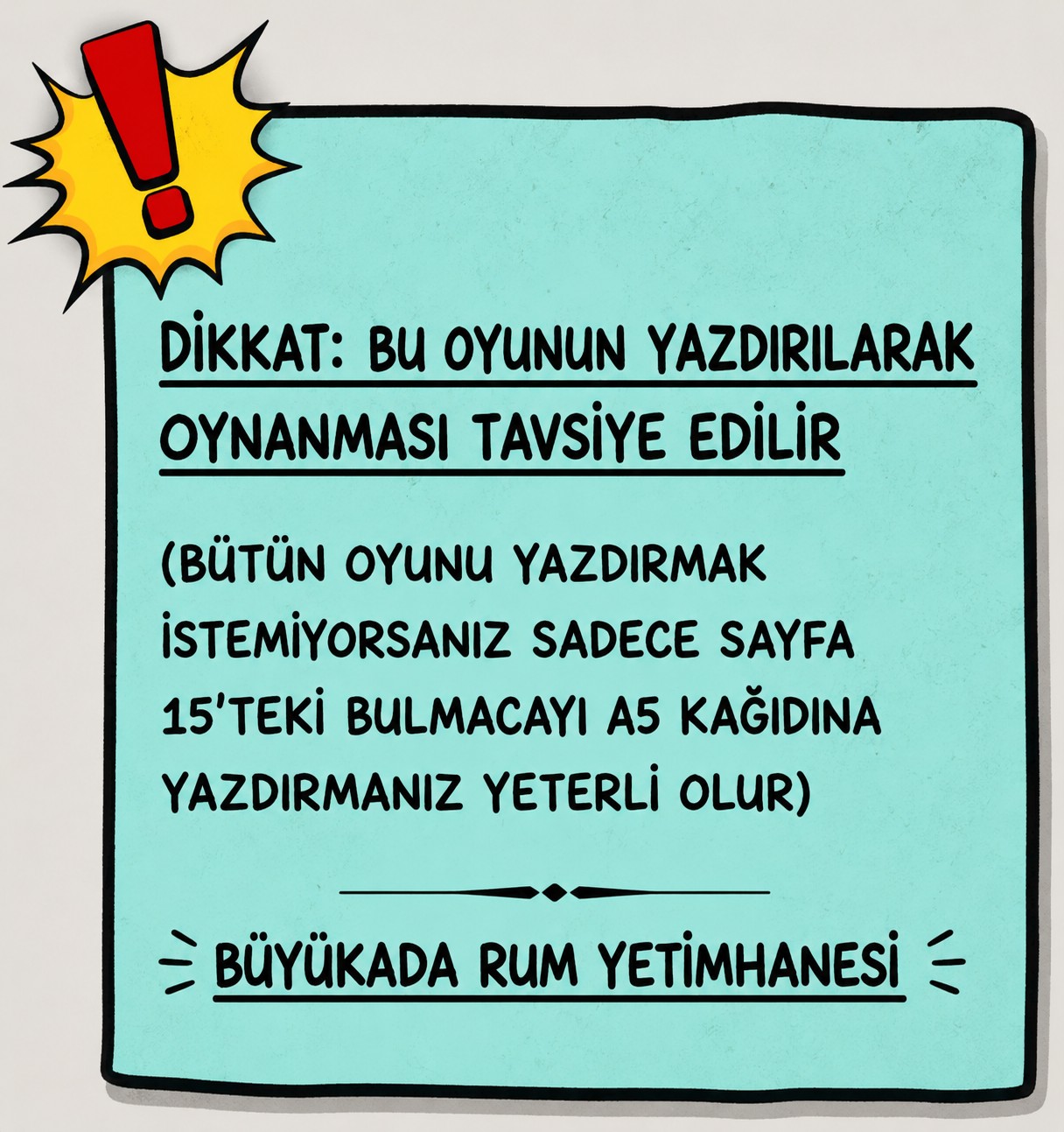 Büyükada Rum Yetimhanesi Dijital Dedektif Oyunu